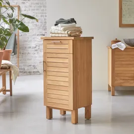 Tikamoon Badschrank aus Teak 45 cm Massivholz beige