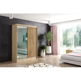 altdecor Schiebetürenschrank Vilan 150 x 215 x 61 cm Bronze