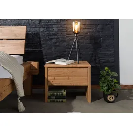 Massivmoebel24 Nachttisch Zerreiche 50x35x40 natur geölt JANGALI #729