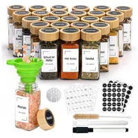 Luxuskollektion Eckige Gewürzgläser 120 ml 24 St.