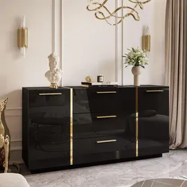 lookway Kommode 158 x 81 x 41,3 cm Schwarz