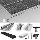 K2 Systems Dome Zero Set Dome Zero auf Flachdach für 18 Module