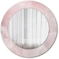 Tulup Spiegel, Pink, Glas, Rund, 50x50x0.4 cm, Spiegel, Wandspiegel