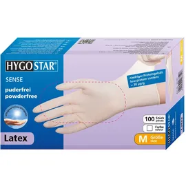 Franz Mensch 10x100 Stück Latexhandschuhe Sense puderfrei natur, Größe XL Einweghandschuhe, Arbeitshandschuhe Einmalhandschuhe Latex Handschuhe