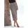 VIVANCE Midirock Damen Animalprint Schwarz/Weiß 46