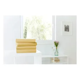 H. G. Hahn Spannbettlaken Jersey 100 x 200 cm gelb