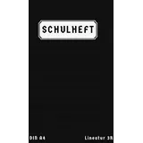 Independently published Lineatur 3R Din A4: 50 Blatt | Schulheft A4 Lineatur 3 Mit Rand | Schreibheft 3 Klasse Din A4 | Deutschheft Klasse 3 | Schwarz