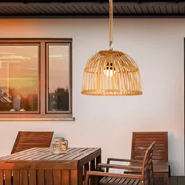 just light. Holzlampe Hängelampe Außenlampe Dimmer Fernbedienung höhenverstellbar Akku LED