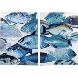 Bild BLUE FISHES - BH 70x100 cm
