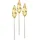 I.GE.A. Kunstpflanze I.GE.A. "Strelitzienblatt", gold (goldfarben), B:12cm H:92cm L:2cm, Obermaterial: 50% Kunststoff, 50% Polyester, Kunstpflanzen, Kunstpflanze, Kunstzweig, 3er Set