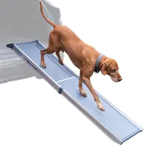 Trixie Teleskop-Hunderampe – Auto-Einstiegshilfe für Hunde, Alu