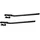 Sauvic Anpassbarer und klappbarer Geländer-Wäscheaufhänger aus schwarzem verzinktem Stahl