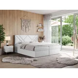 mks möbel Neomi 180 x 200 cm H3 Weiß