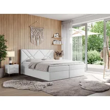 mks möbel Neomi 180 x 200 cm H3 Weiß