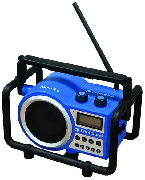 PROTEC.class PAULA 2.0 Baustellenradio MW/UKW blau