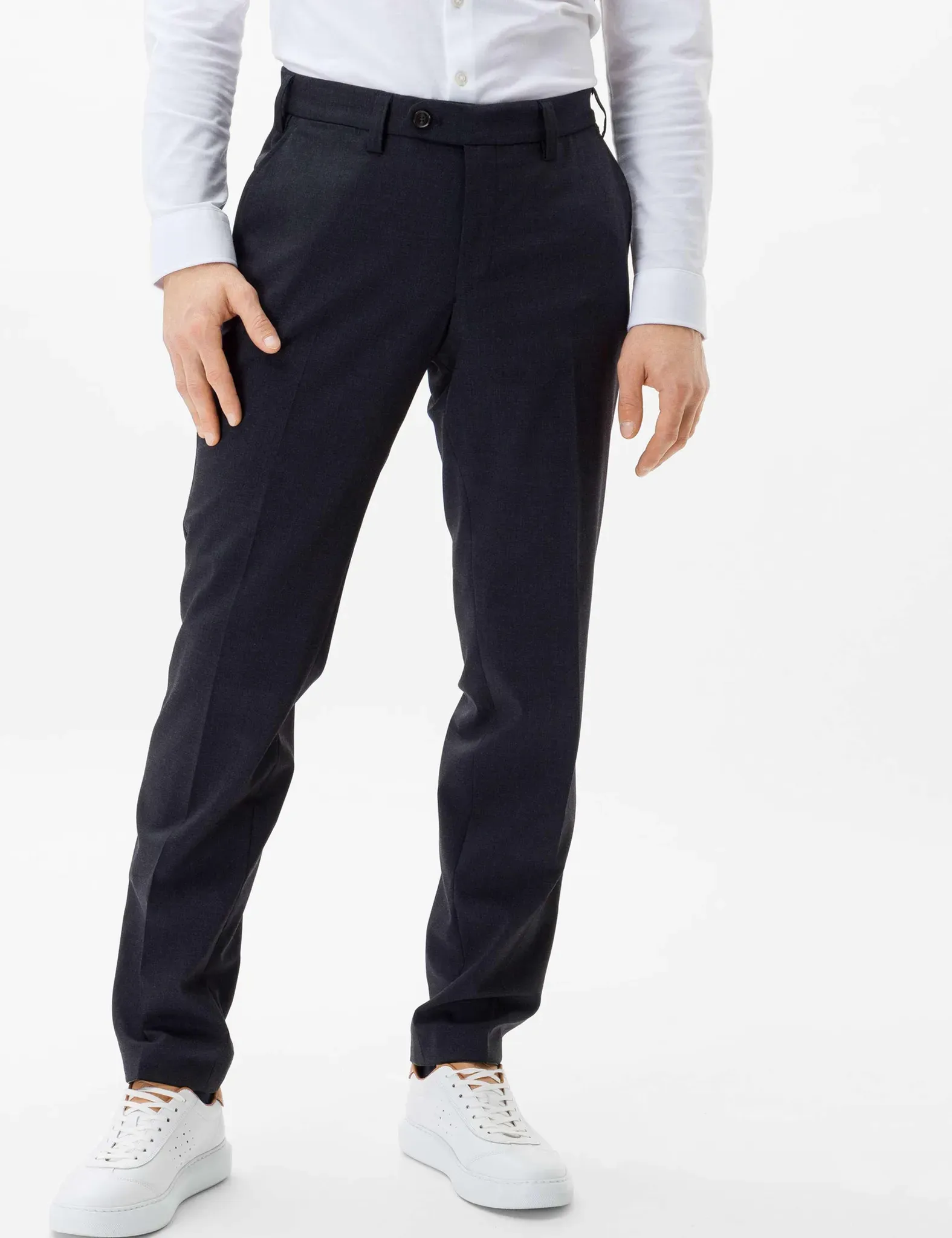 Eurex by Brax Herren Flatfronthose Style JAN DARK GREY, grau, Gr. 26U