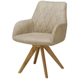 Woodford Armlehnstuhl  Bristol , beige , Maße (cm): B: 60 H: 88 T: 67.0