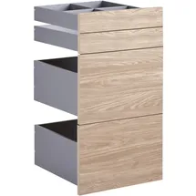 hom'in Schubladenset in Eichefarben Bardolino