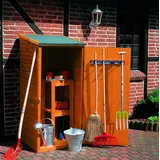 Promadino Geräteschrank klein 0,78 x 0,78 x 1,64 m honigbraun