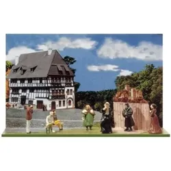 FALLER 154113 H0 MINI Schauspielszene Luther, 3 Schauspieler, 1 Luther