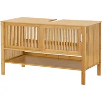 [en.casa] Waschbeckenunterschrank Hvaler 60x100x45cm Bambus [en.casa]