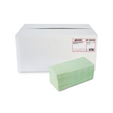 Quicky Papierhandtuch, ZZ-Falz, 25 x 23 cm, 2lag, Recycling - grün, 4000 Blatt, 1er Pack (1 x 1 Stück)