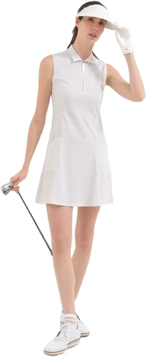Chervo Kleid Vorace, ärmellos, weiß/beige
