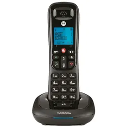 Motorola CD4001 DECT-Telefon, Anrufsperre, 50 Kontakte, beleuchtetes Display, Freisprecher