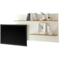 furn.design Wandregal 155 x 80 x 20 cm Weiß