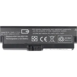 AccuCell Akku passend für Lenovo B40, N40, N50, Li-Ion, 14,4V, 2200mAh, 31,7Wh, black