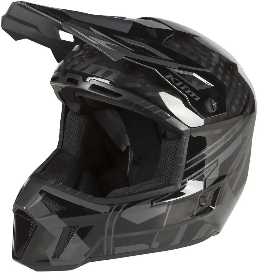 Klim F3 Carbon Pro Ece Offroad-helm - Black / Asphalt - M