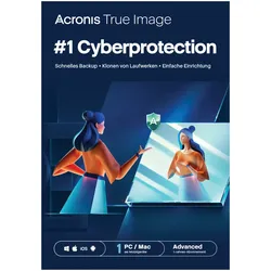 Acronis True Image Advanced + 500 GB Acronis Cloud Storage 1 Gerät - 1 Jahr