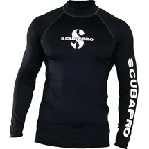 Scubapro Herren Hoher Halsausschnitt Rash-Guard-Shirt, Schwarz, Large