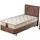 JV Möbel Elegantes Einzelbett 90 x 200 cm Braun