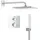 Grohe Precision Thermostat Duschsystem mit Vitalio Rain Mono 310 Cube, chrom