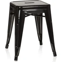 HJH Office Bistrohocker Metall 39 x 46 x 39 cm Schwarz
