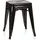 HJH Office Bistrohocker Metall 39 x 46 x 39 cm Schwarz