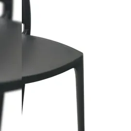 CLP Maya Stapelstuhl 44 x 50 x 81 cm dunkelgrau