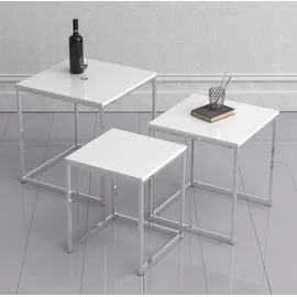 VCM 3-tlg. Set Beistelltisch Couchtisch Sofatisch
