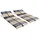 vidaXL Lattenrost 7-Zonen mit 42 Latten verstellbar 80 x 200 cm