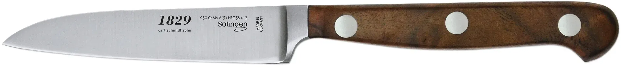 Allzweckmesser CARL SCHMIDT SOHN "TESSIN", braun, Stahl, Kochmesser, geschmiedete Klinge