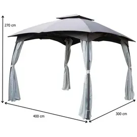 Ondis24 Gazebo 3 x 4 m weiß