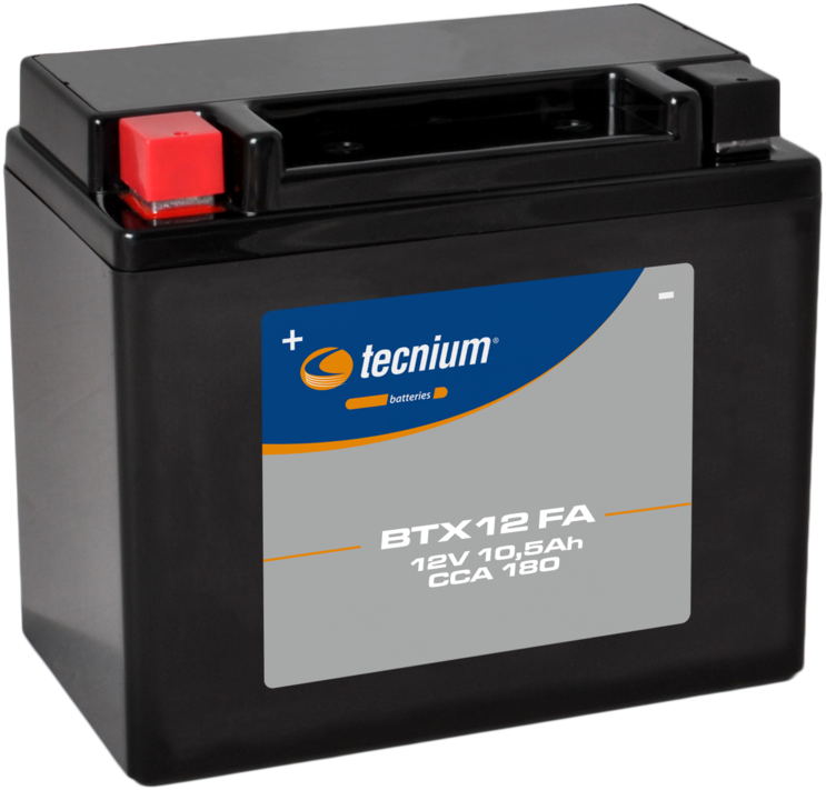 TECNIUM In de fabriek geactiveerde onderhoudsvrije batterij - BTX12
