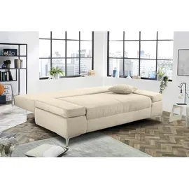 luma-home schönes für dein zuhause Schlafcouch Cord 2-Sitzer Beige/Grau
