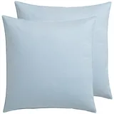 Otto Keller Federkissen Komfort 80x80cm blau (2 Stk.)