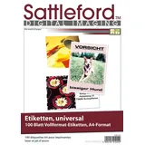 Sattleford Etiketten 100 A4 Weiß 210 x 297 mm 100 Blatt