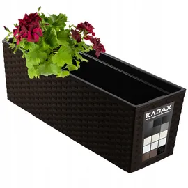 Kadax Blumenkasten 18,5 x 19,5 x 56 cm Braun