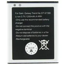 AccuCell Akku passend für Samsung Galaxy Trend Lite Akku GT-S7390, Abmessungen 60,7 x 50,4 x 4,4mm beachten