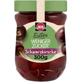 Schwartau Extra Weniger Zucker Schwarzkirsche, zuckerreduzierter Fruchtaufstrich, 300g