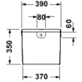 Duravit D-Code Aufputzspülkasten 6/3L